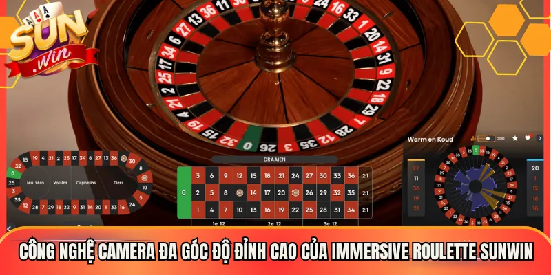 Công Nghệ Camera Đa Góc Độ Đỉnh Cao Của Immersive Roulette Sunwin